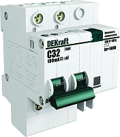 Выключатель автоматический дифференциального тока 2п C 32А 30мА тип AC 4.5кА ДИФ-101 4.5мод. DEKraft 15006DEK – купить по низкой цене. Автоматические выключатели